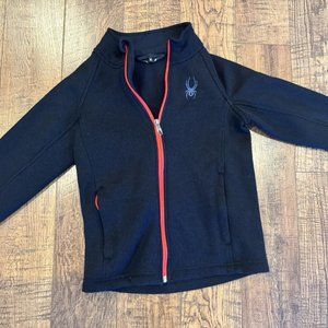 Boys SPYDER Full Zip Stryke Knit Jacket Size S (8)